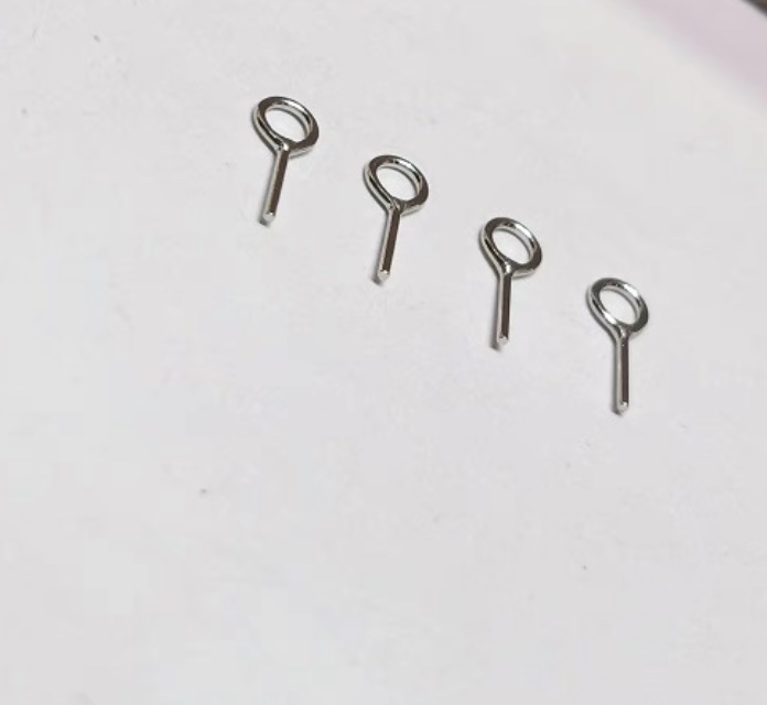 9x7 short nine-pin diy jewelry accessories, pendant rings, hook rings, question mark nails, band rings Specification image