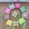 Dopamine small baskets, hand-woven gift baskets, colorful hand-carried baskets, small vegetable baskets, wholesale at street stalls and night markets Item Picture