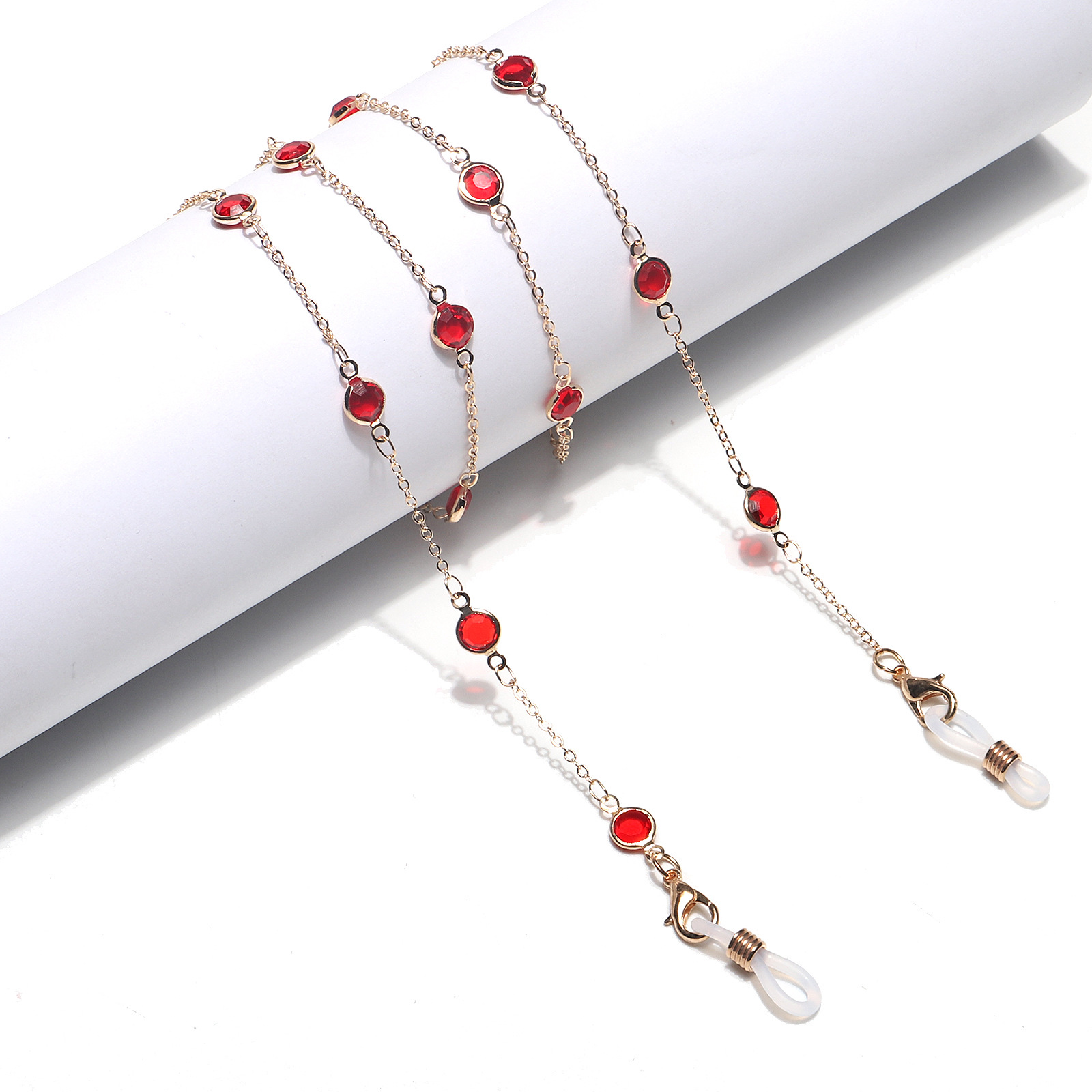 Crystal handmade eyeglass chains, personalized and fashionable eyeglass lanyards, sunglasses lanyards, eyeglass accessories wholesale, mask lanyards Specification image