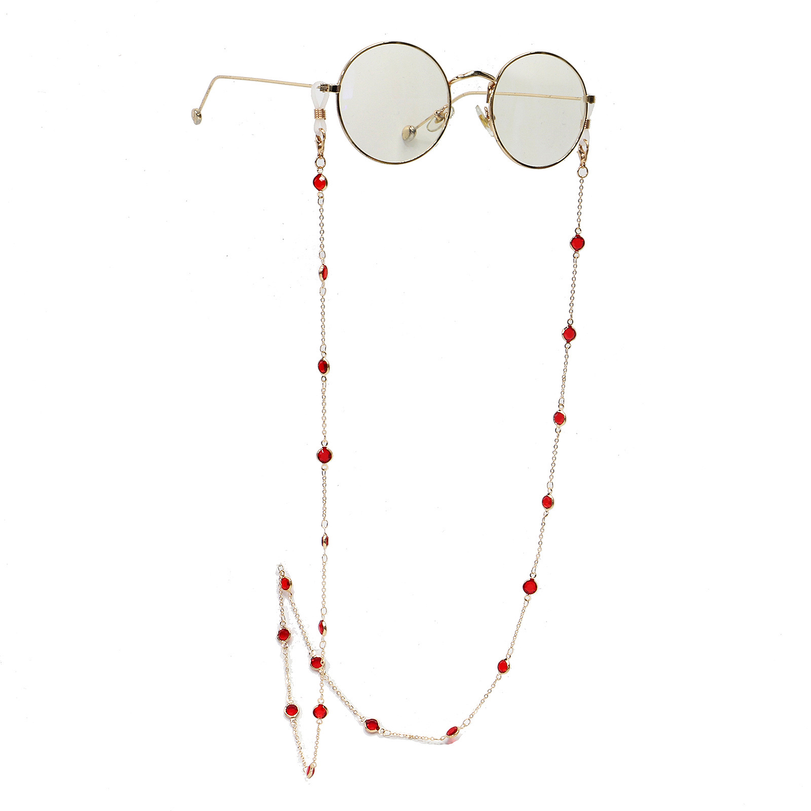 Crystal handmade eyeglass chains, personalized and fashionable eyeglass lanyards, sunglasses lanyards, eyeglass accessories wholesale, mask lanyards details Picture