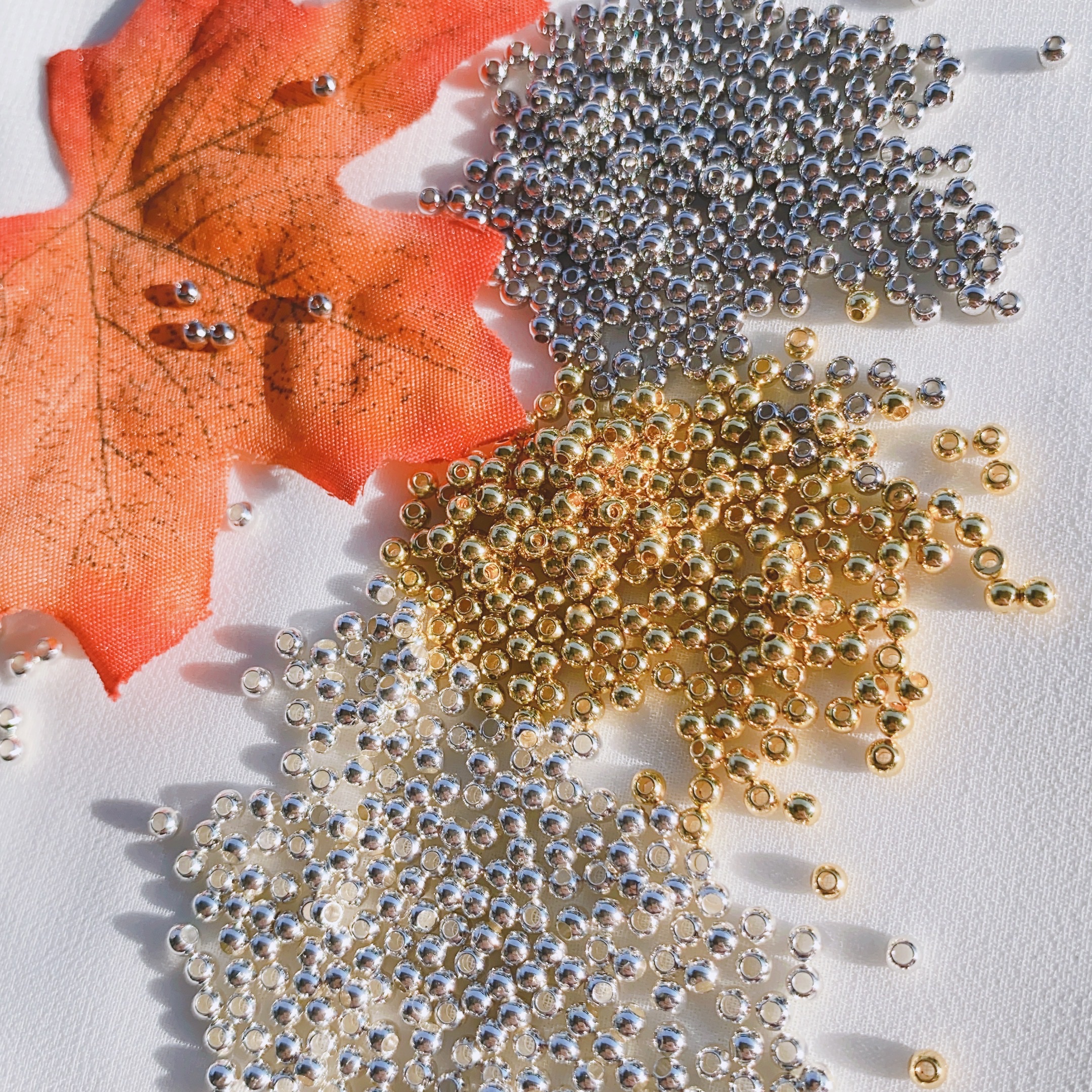 Real oro chapado alta retención color septo beads 11 Specification image