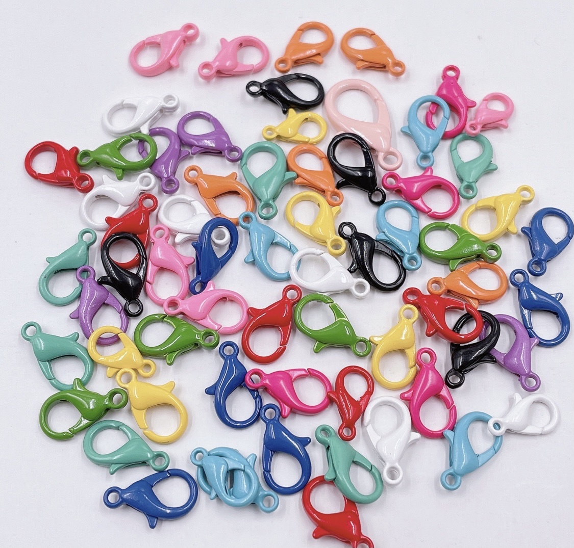 302/303/304 zinc alloy baked paint colored lobster clasp diy decorative accessories details Picture