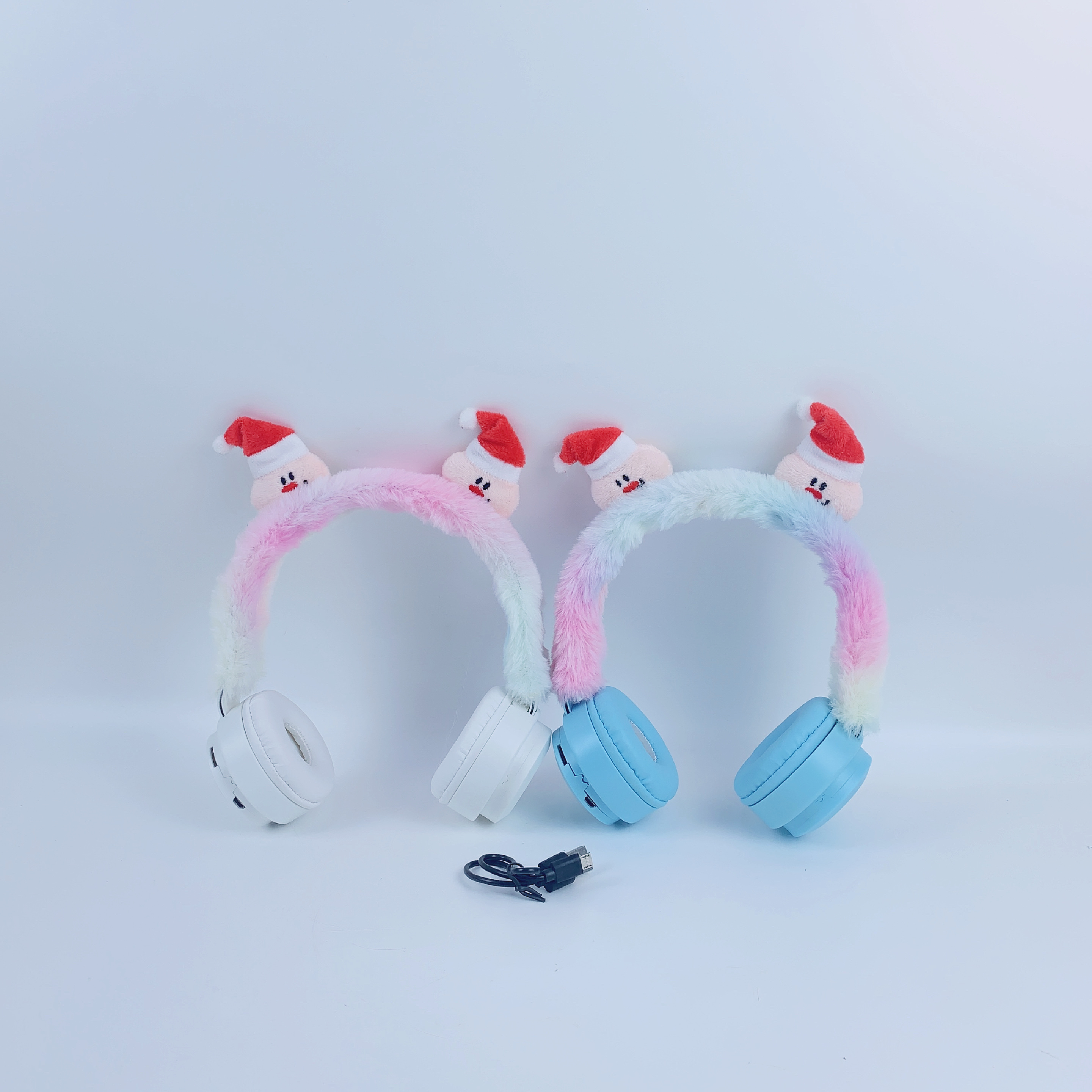 Christmas Wireless Bluetooth Headset Cartoon Plush Specification drawing