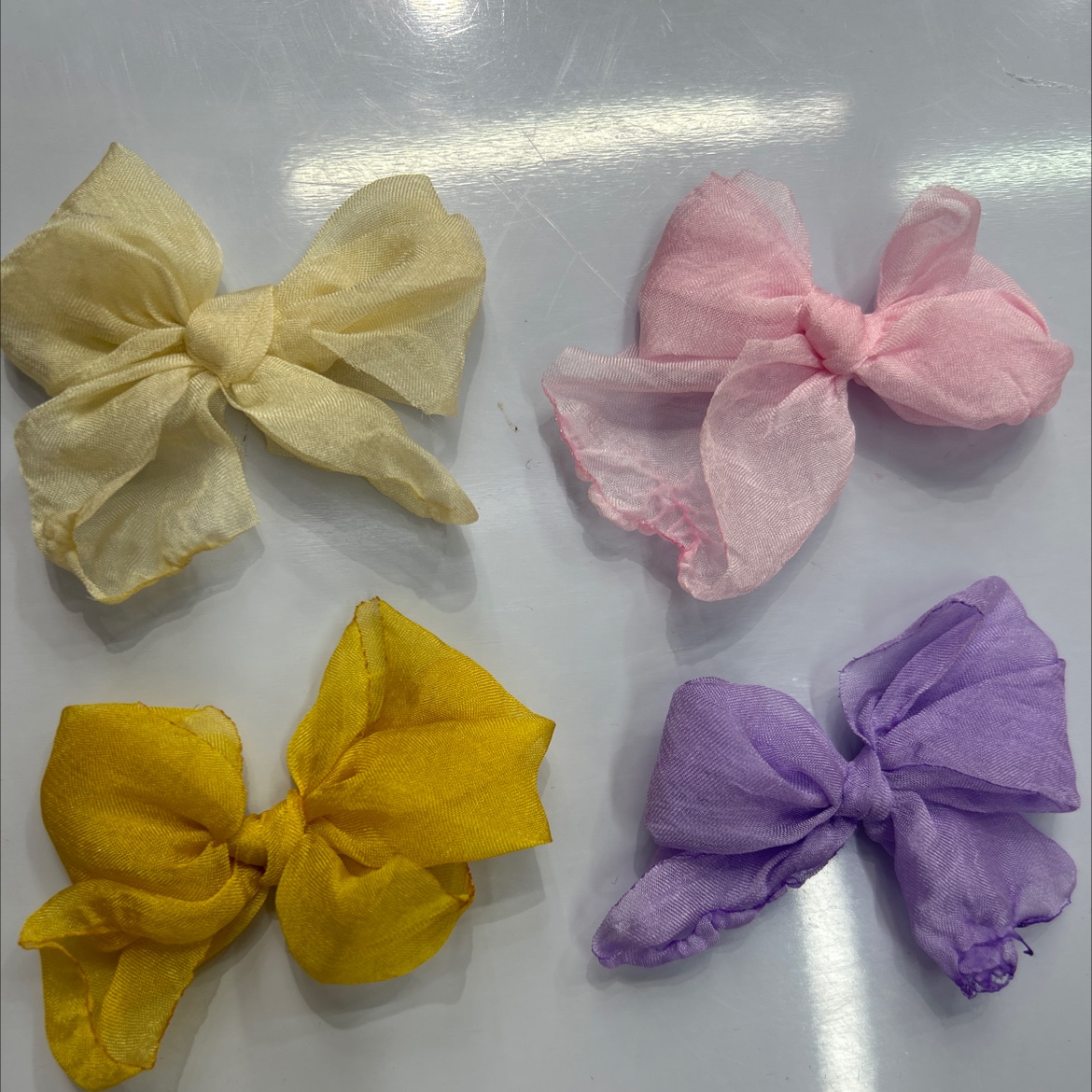 布花蝴蝶结/双色蝴蝶结/棉料蝴蝶结产品图