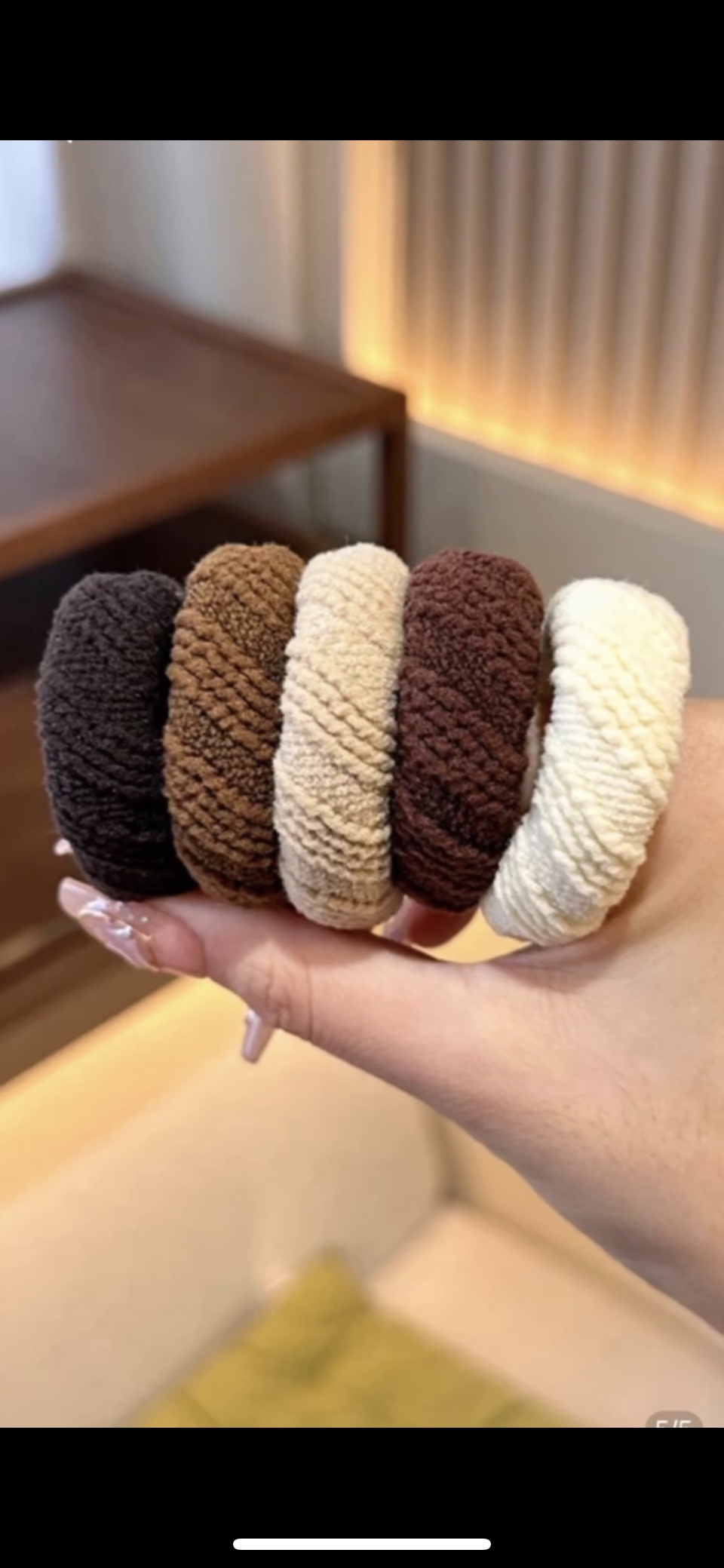 The best-selling towel ring in milk coffee color