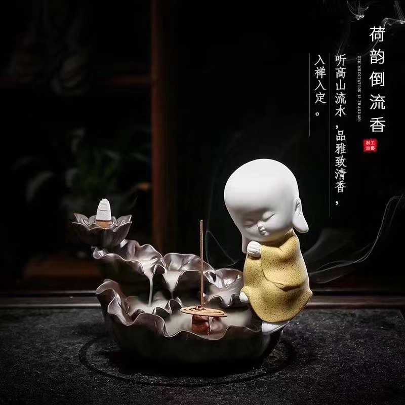 树脂流水/氧化镁雾化/LED灯首选/客厅茶室/会所别墅/家居家装/装饰白底实物图