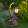 亚马逊户外太阳能灯大象提灯动物树脂工艺品摆件花园庭院灯草坪灯 图