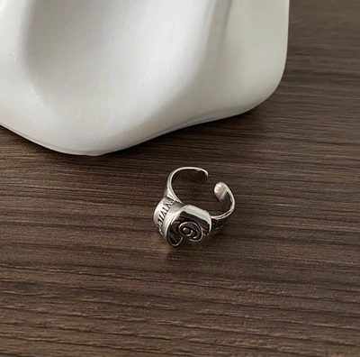 Original Design Niche Premium Sense Dark Wind Open Letter Drip Ring Female