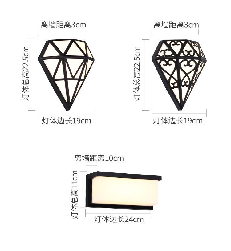 Outdoor wall lamps, waterproof garden lamps, modern and simple outdoor garden lamps, hotel corridors, terraces, passageways, and door moisture-proof lamps Application Scenario