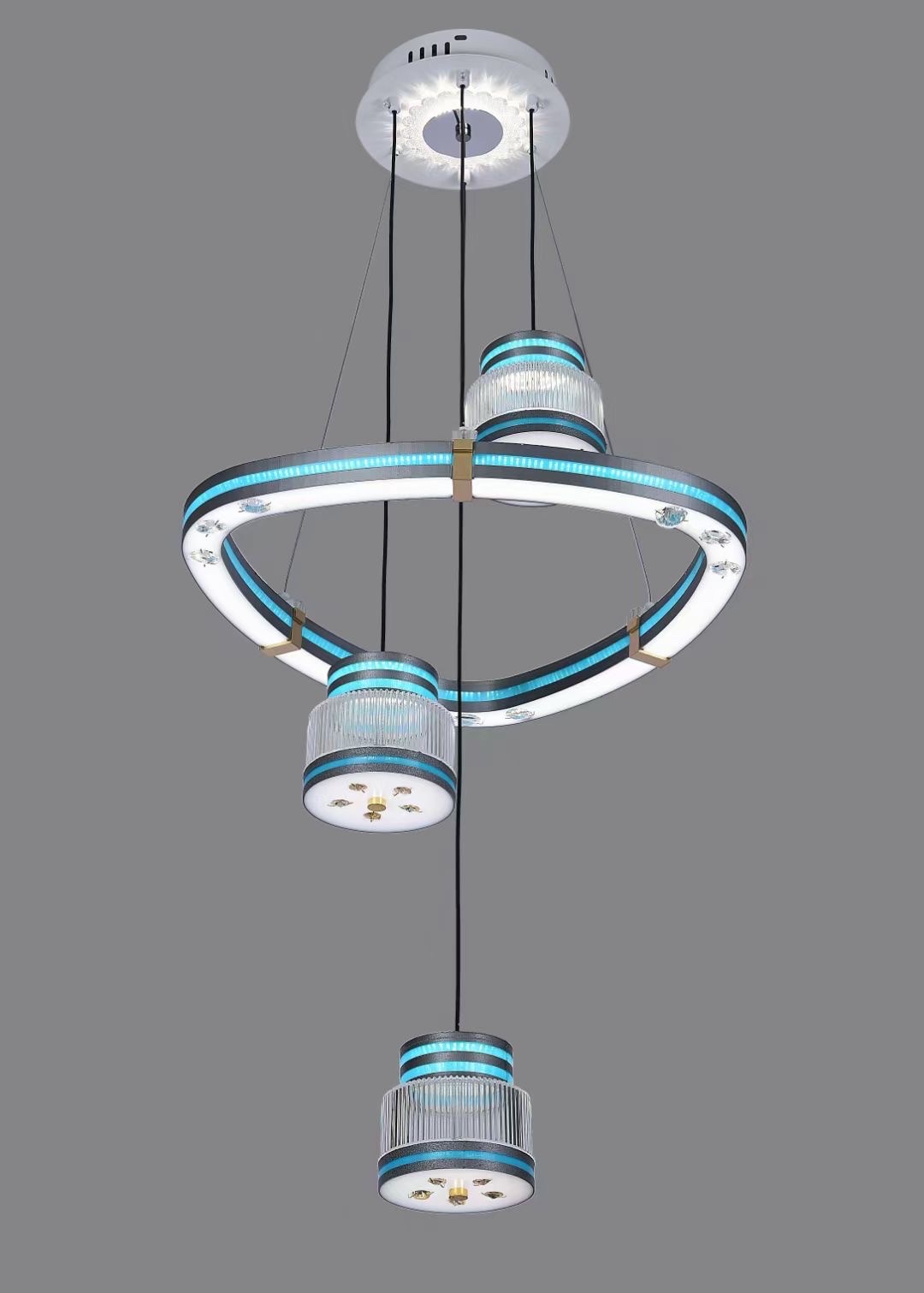 2023 New style dining room chandelier, living room, apartment, staircase, simple, elegant, individual, creative, light luxury Nordic bedroom lamp