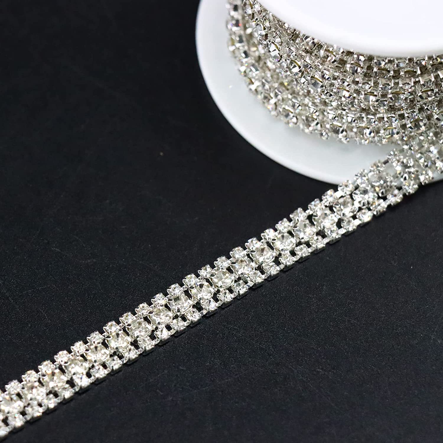 Three Row Claw Chain Electroplating And Welding Chain Rhinestone Jewelry Accessories Diy Jewelry Accessories details Picture