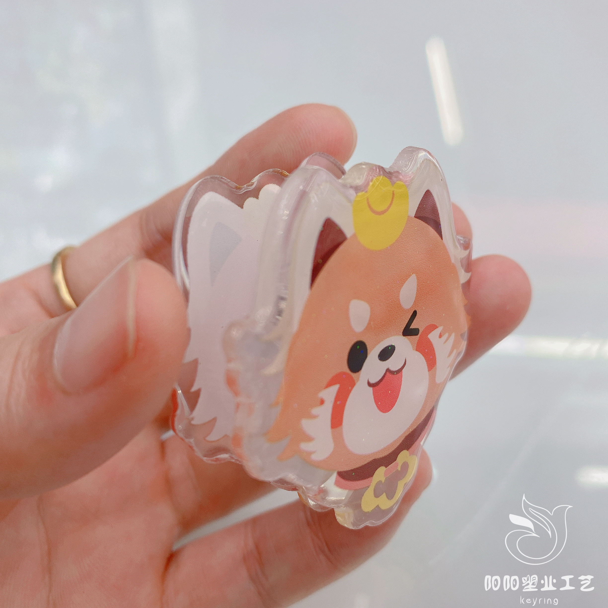 Handbook bookmarks, acrylic pp bookmarks, resin clamps, star anime PP clamps, cartoon small gifts, foxes and foxes Specification drawing