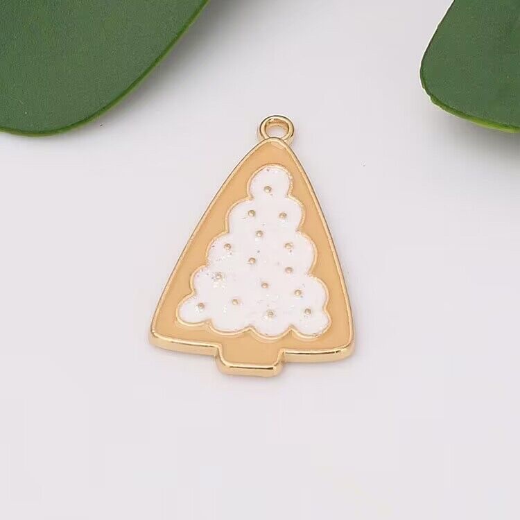 Cross-border 2023 New Christmas Series: Christmas Tree, heart-shaped gloves, oil-dripping mobile phone, keychain, necklace, accessory, Pendant details Picture