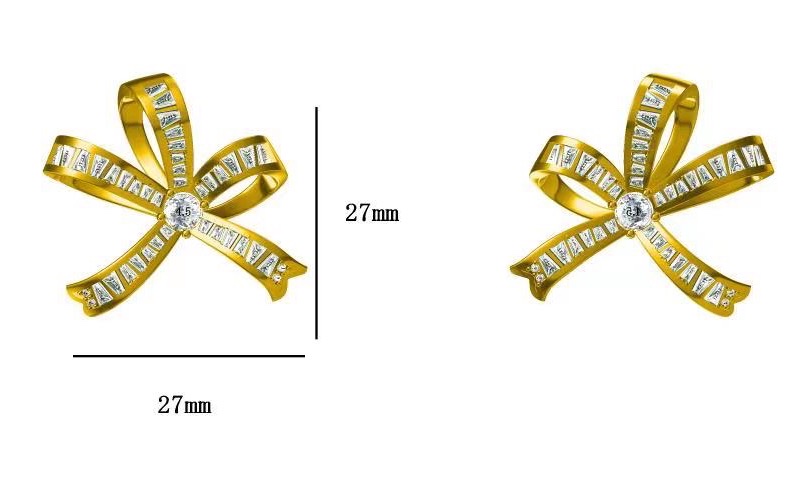 铜锆耳环毛丕