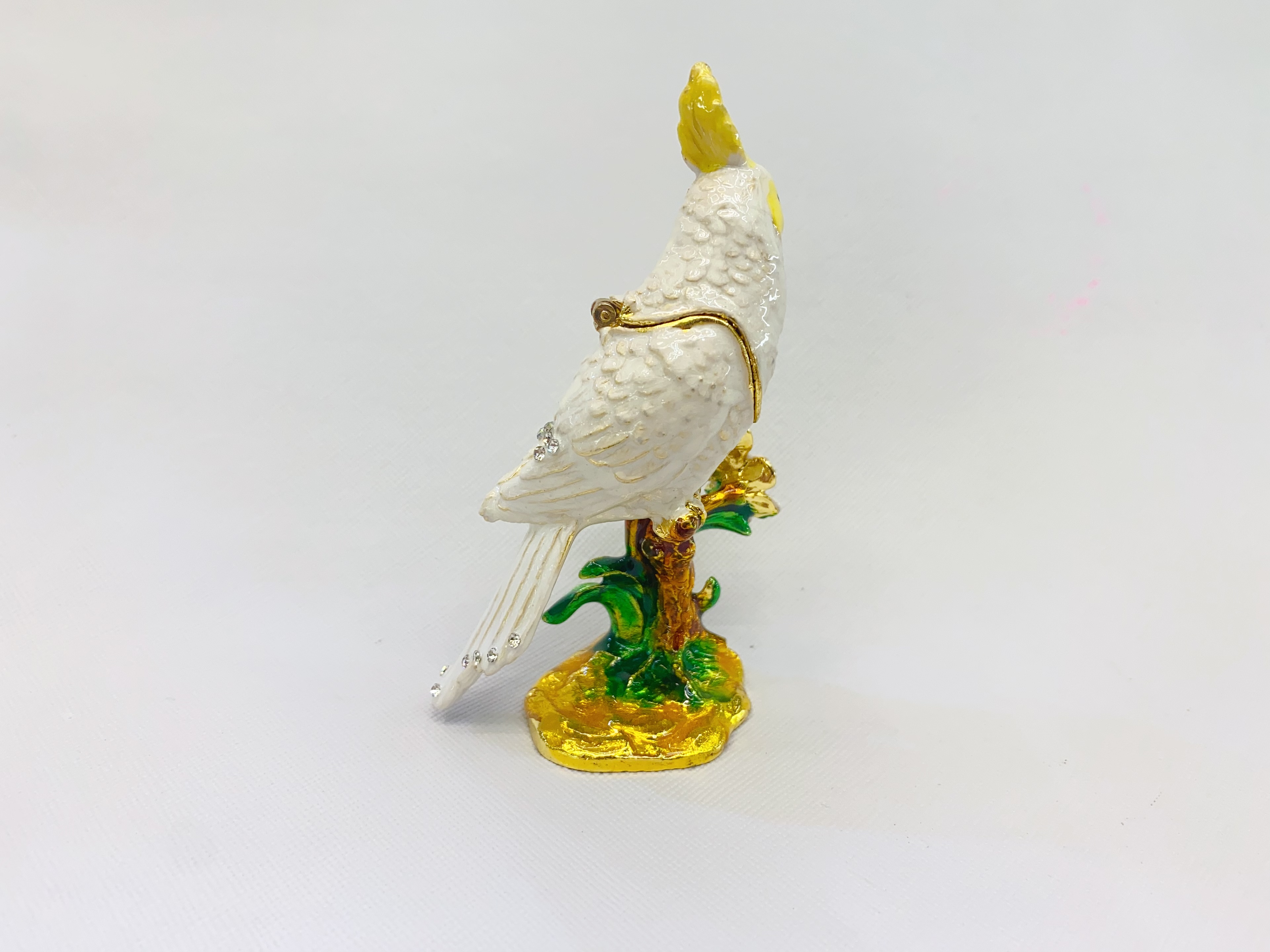 Tree Parrot Handicraft Ornament: Exquisite And Elegant Jingtai Blue Gilded Decorative Item details Picture