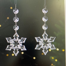 圣诞节多款式透明水晶亚克力吊坠，婚礼道具装饰室内装饰灯具装饰配件