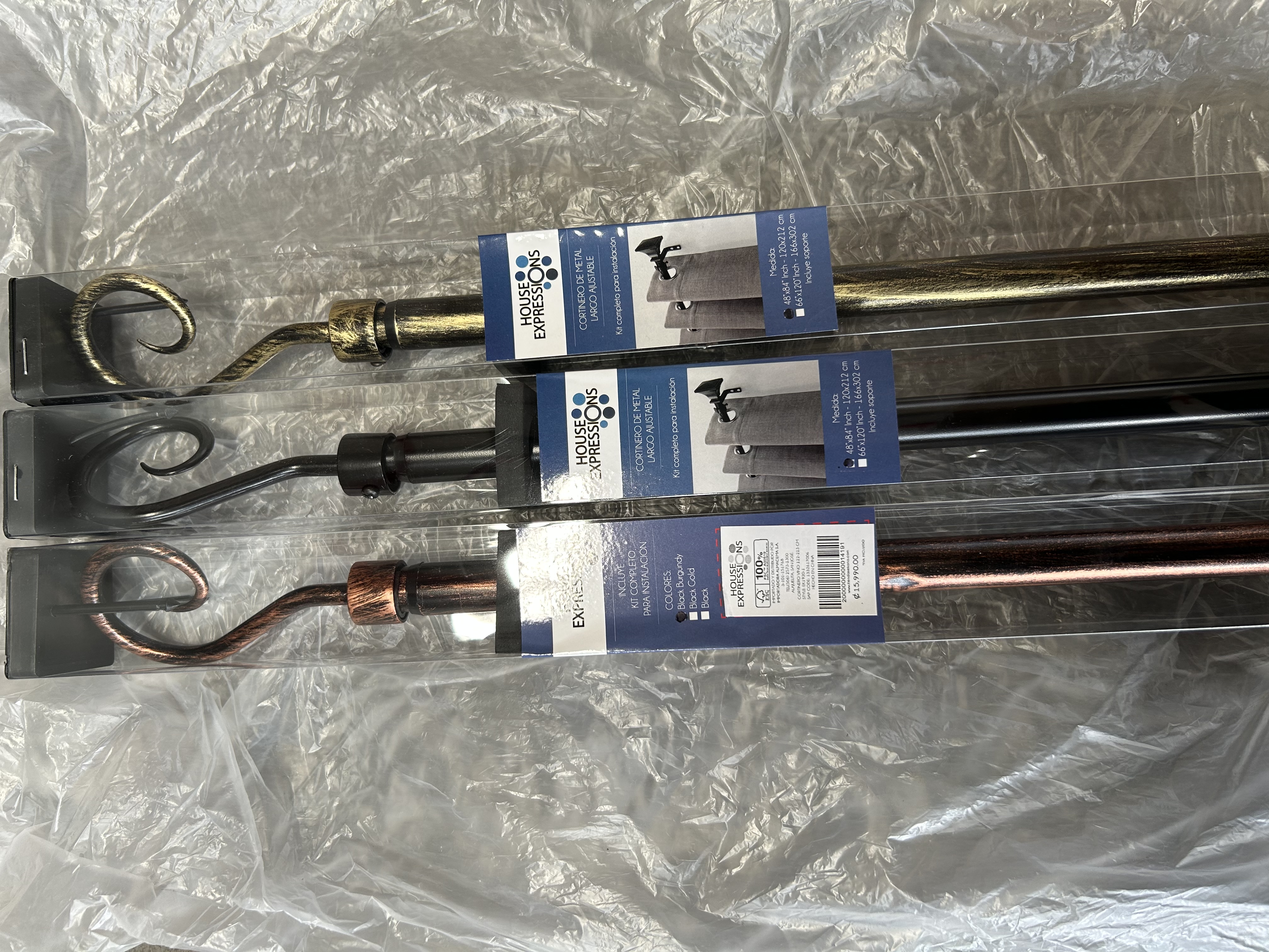 伸缩罗马杆/罗马杆/窗帘轨道产品图