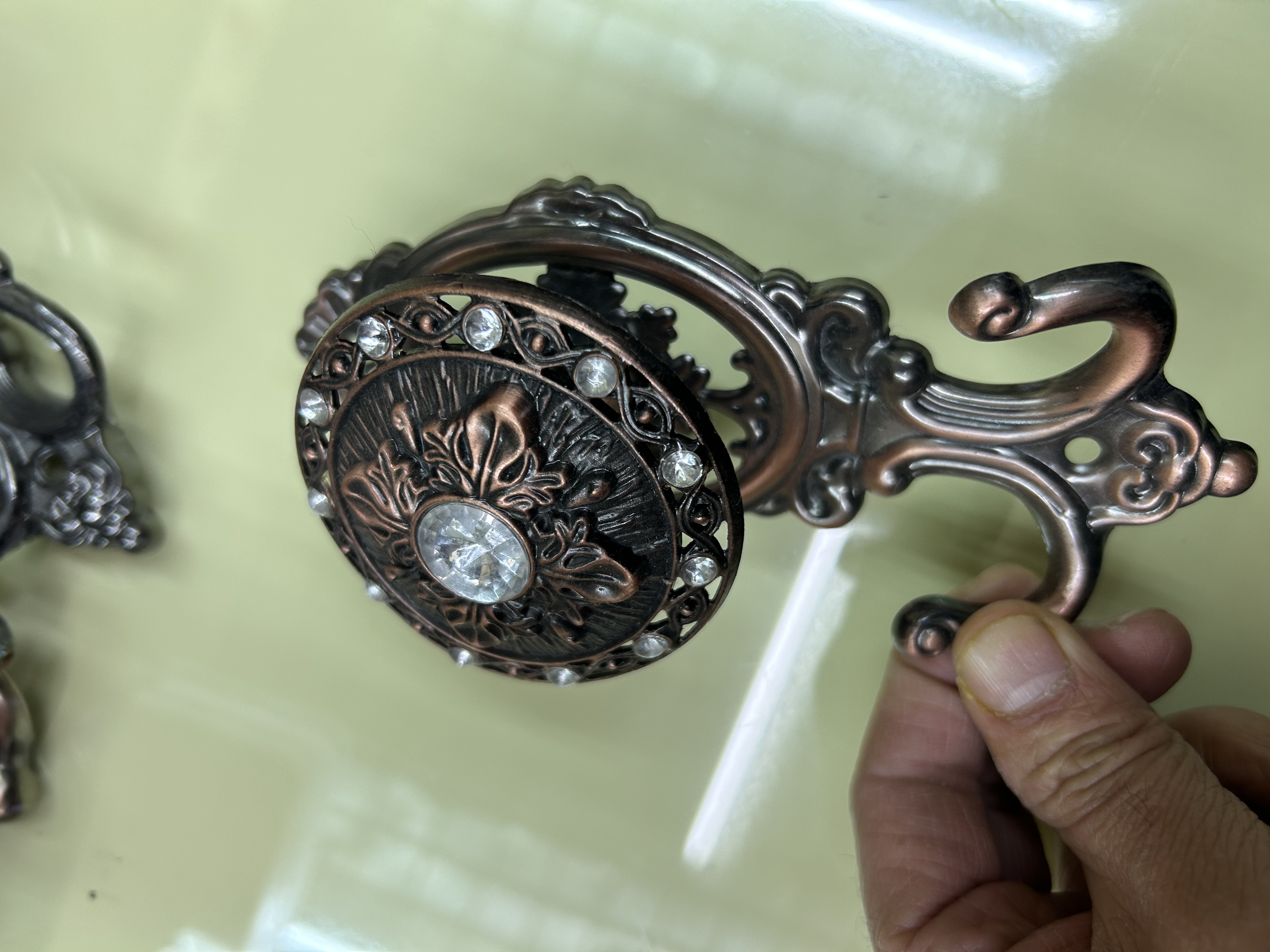 窗帘挂钩/窗帘壁钩/水晶窗帘挂钩产品图