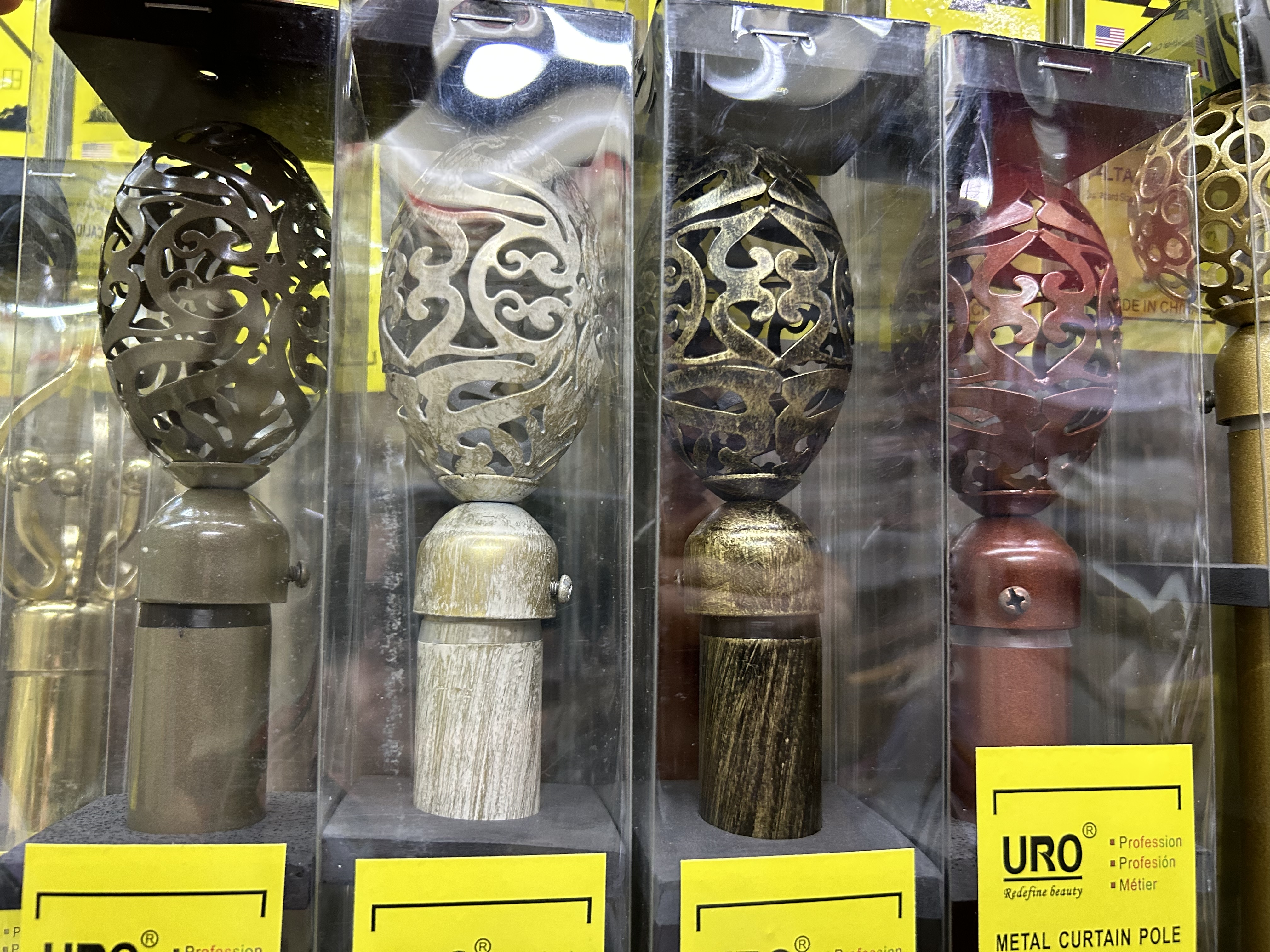 伸缩杆/伸缩窗帘杆/罗马杆白底实物图