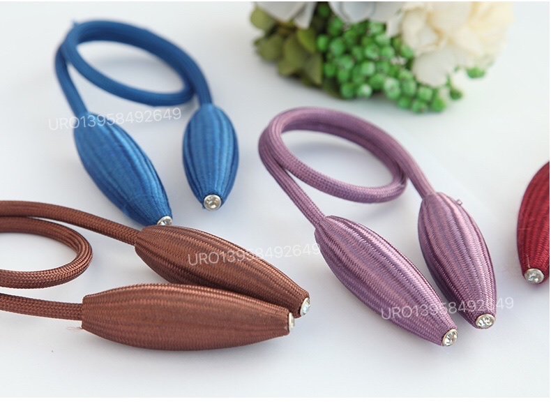 全球热销新款窗帘绑带免打孔免挂钩免窗帘墙钩窗帘磁铁简约型窗帘扣绑带免窗帘夹窗帘配件卷帘零配件拉珠绳