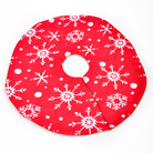 圣诞树群红色针织白色雪花针织圣诞装饰