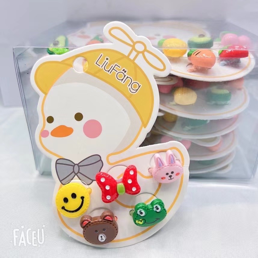 Authentic Leather Band Duckling Combination Card Little Girl Cute Leather Band Trend Cute Specification drawing