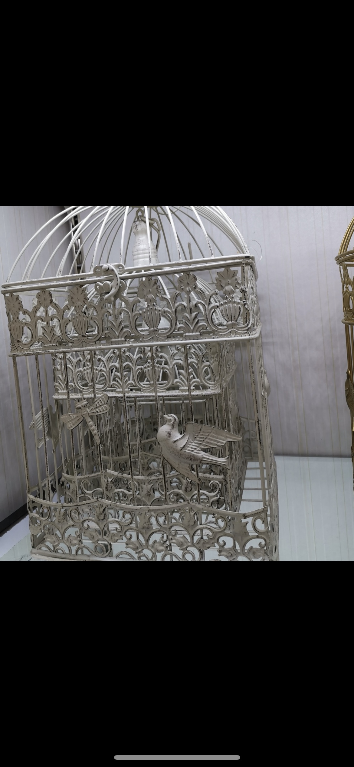 鸟笼/白色铁艺/婚庆用品产品图