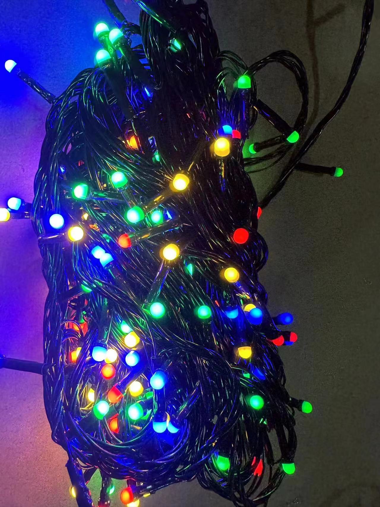 绿线高亮灯 圣诞节日灯 氛围灯 雾状灯泡 活动造型灯饰