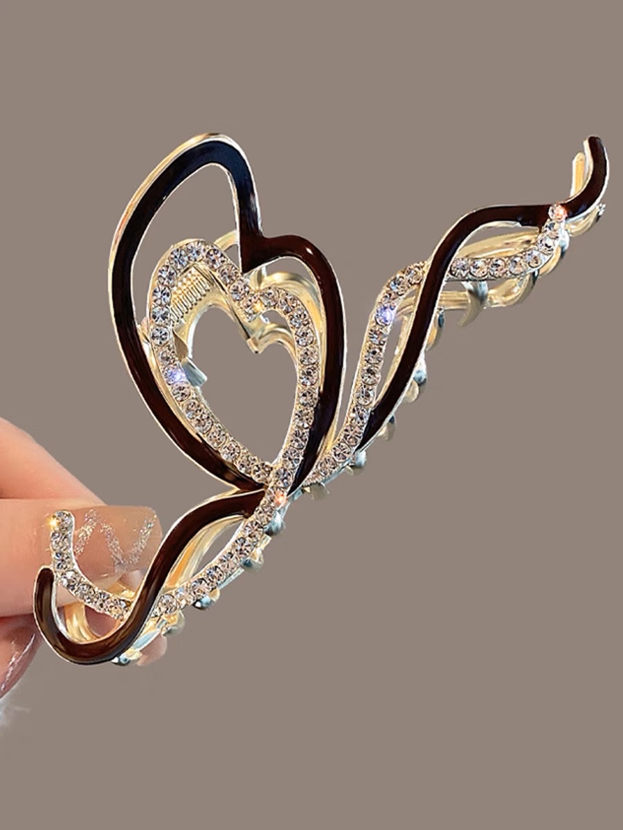 New diamond-shaped line grabber, large and high-end, back head plate hair clip, shark clip, large volume, elegant hair accessory