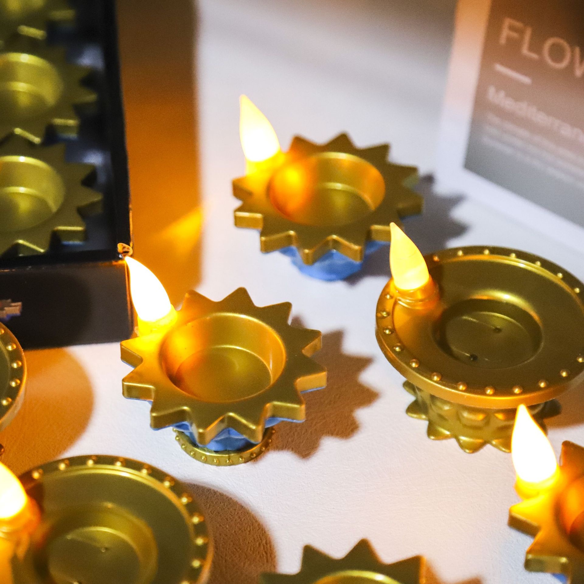 New product launch: Simulation LED candle lamp, Indian small oil lamp, floating candle, Diwali waterproof candle details Picture