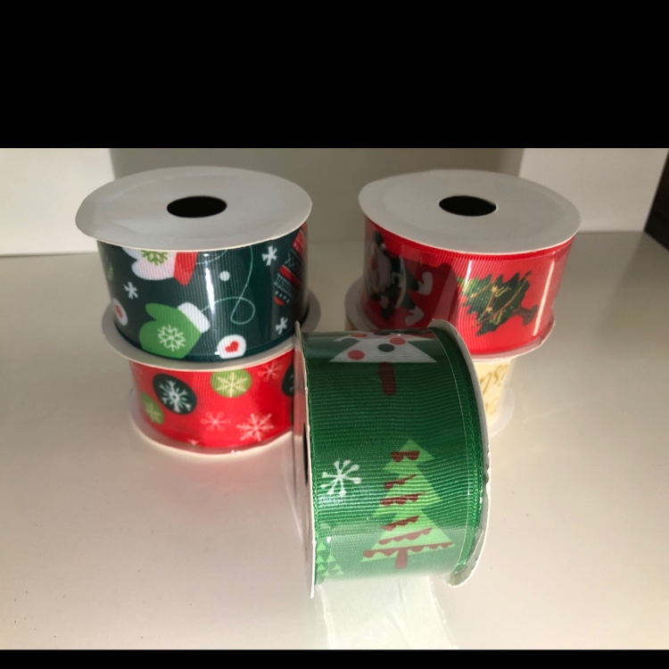 螺纹带/圣诞织带/圣诞彩带细节图