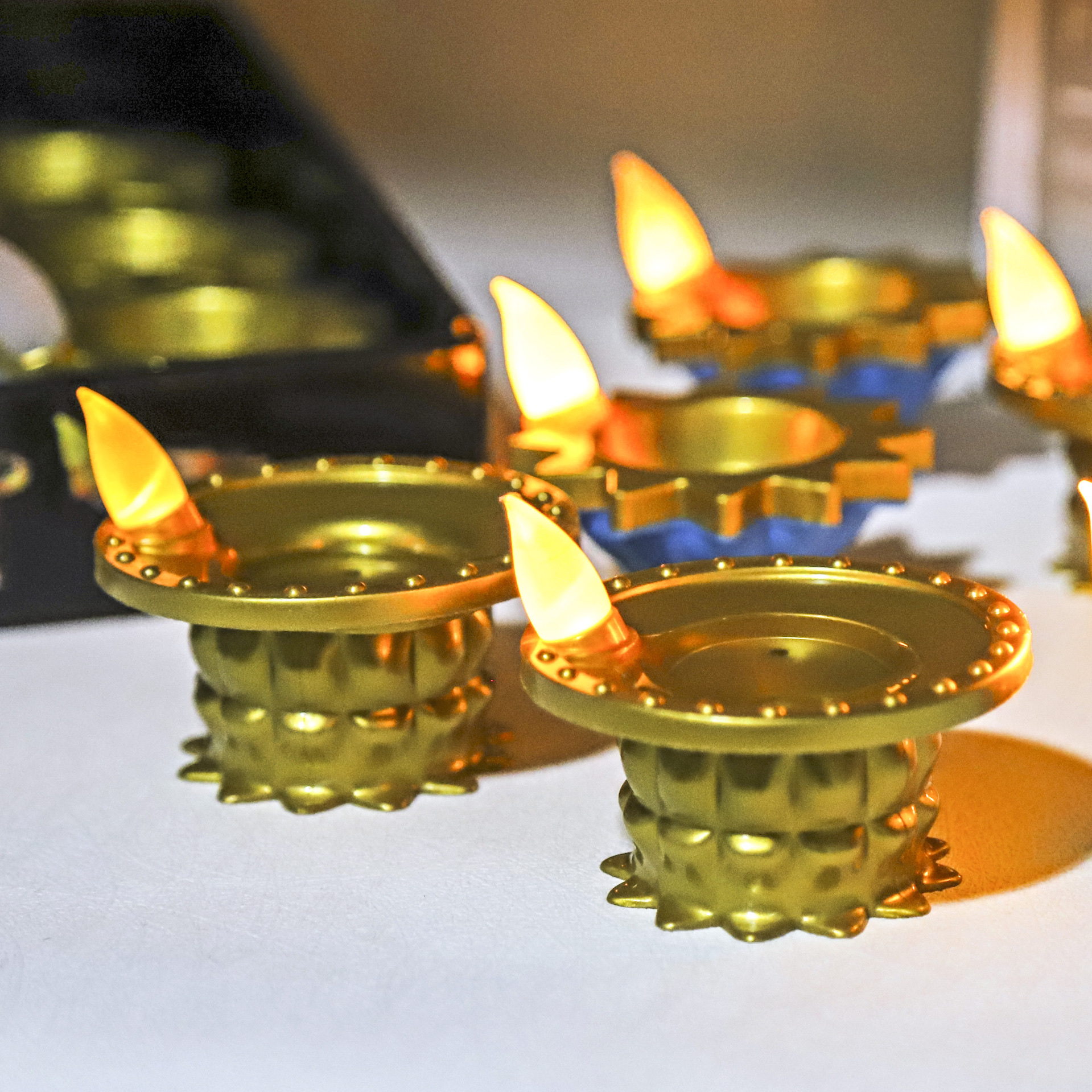 New product launch: Simulation LED candle lamp, Indian small oil lamp, floating candle, Diwali waterproof candle Application Scenario