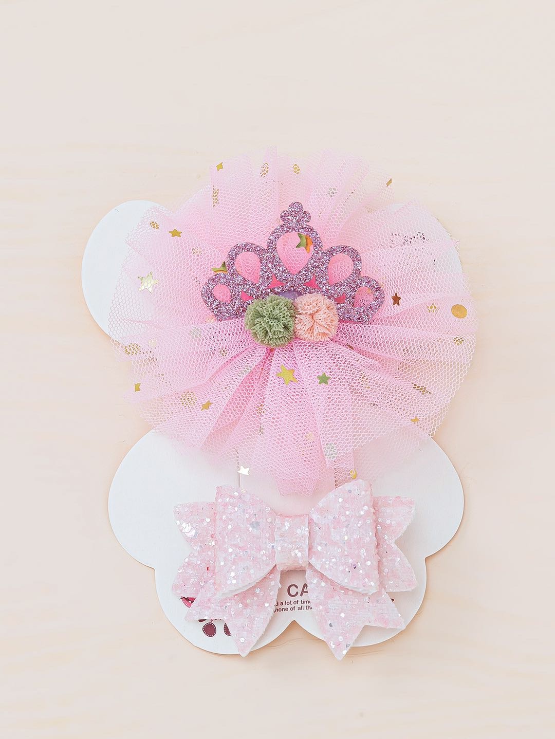 Direct sales from small commodity manufacturers: Children's hair clips, cute little girls' crown bows, side bangs clips, princess hairpins that won't hurt, baby hair accessories details Picture