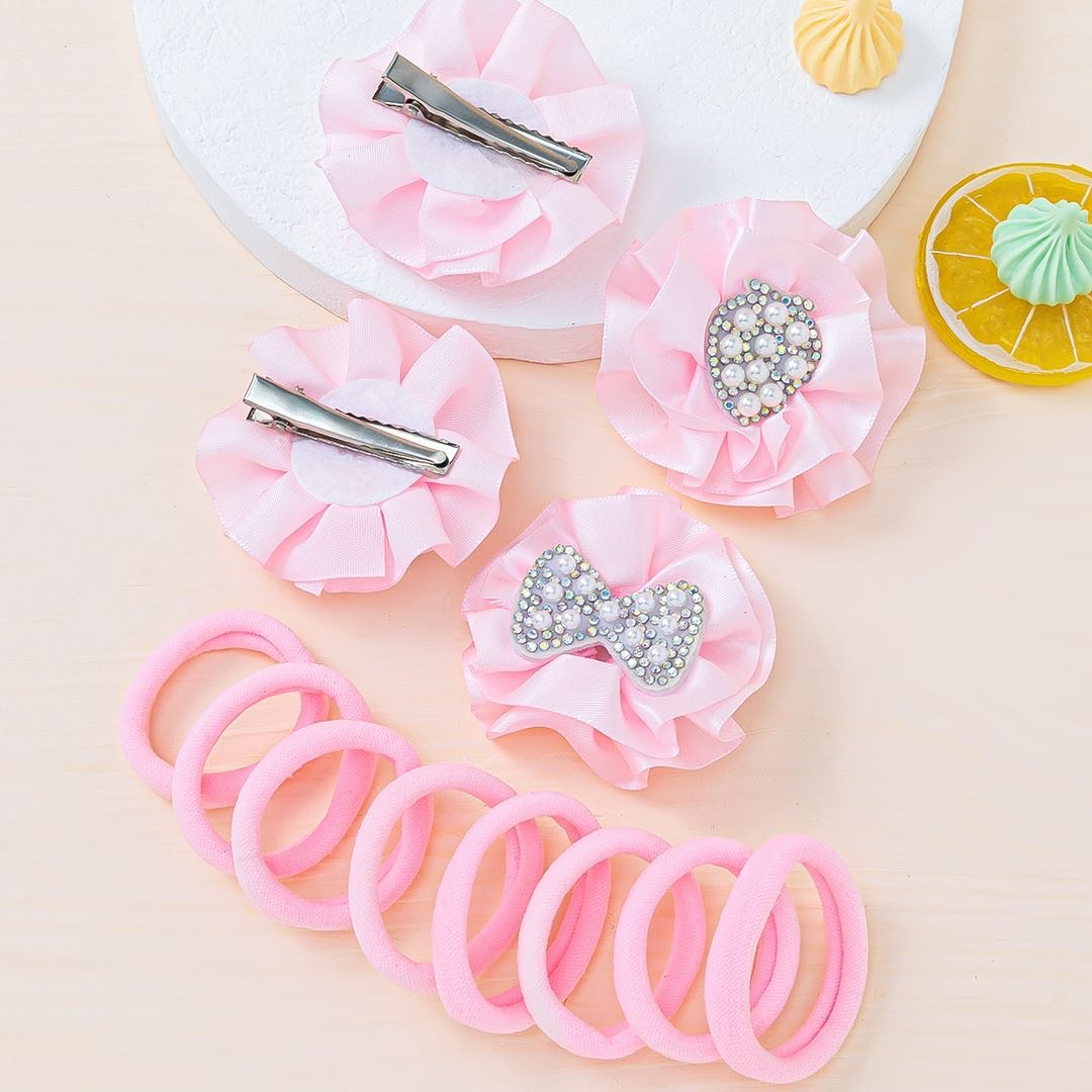 Children's hair clips are sold directly by a small manufacturer. AB styles are super cute and adorable for girls. Bow clips, baby clips, headwear, girls' hair clips, hair ties, and rubber bands details Picture