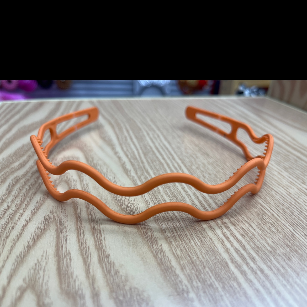 双弯橡皮漆发箍