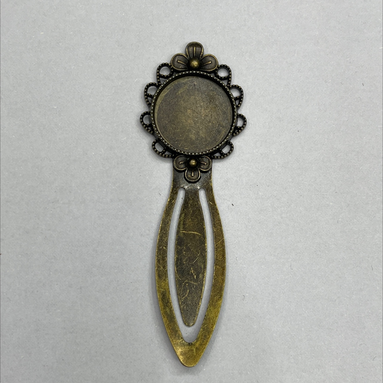 Eco-friendly zinc alloy bookmark 7 Time Gem base