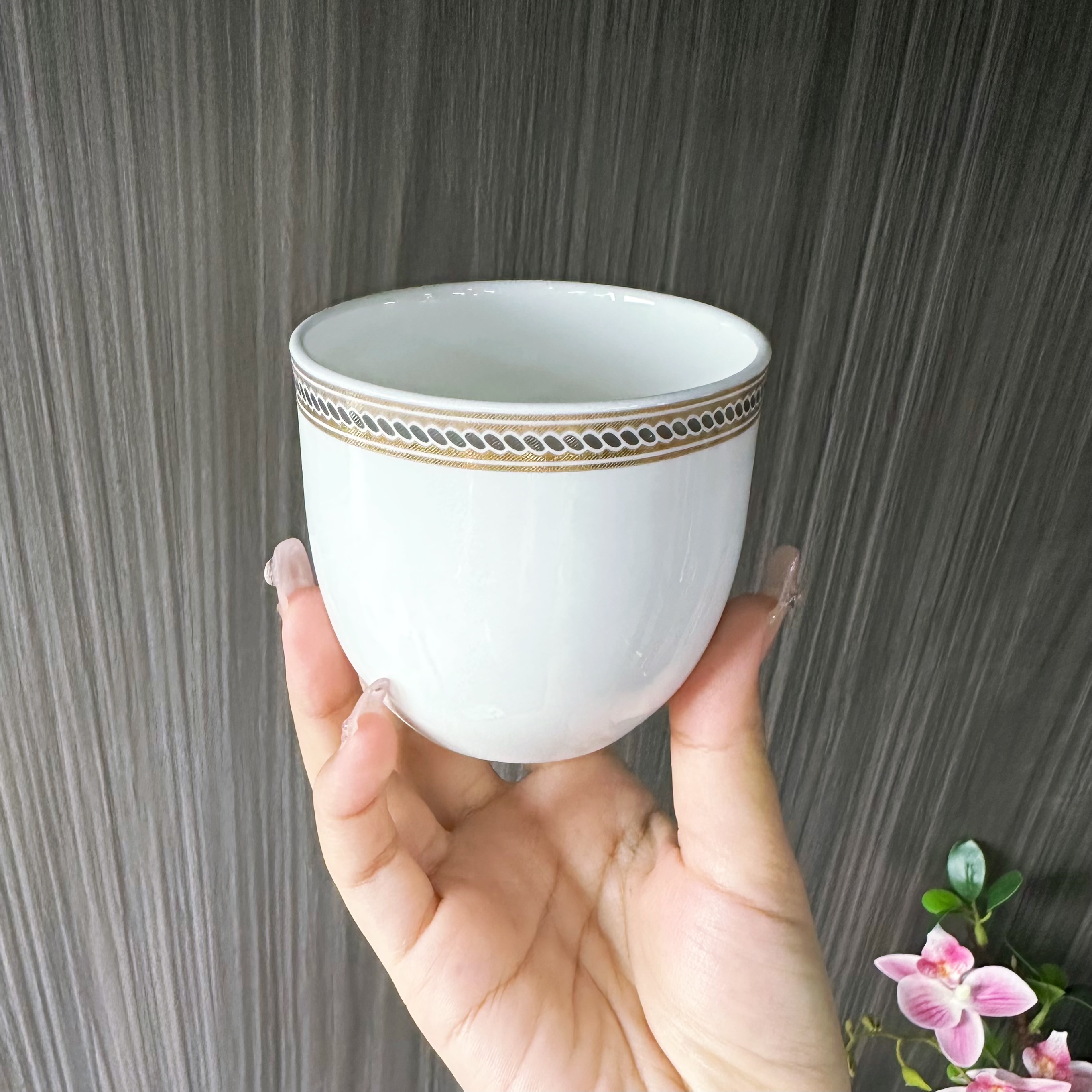 The Golden Kingdom Series High Bone China Tableware Set is a luxurious and elegant 8-piece set with a court style, suitable for hotels, restaurants, banquets and household use Specification image