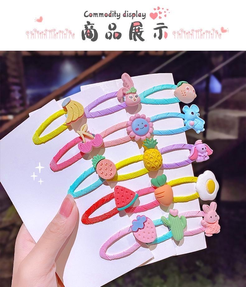 Bailey Accessories 1 Korean version children's hair clip, fabric baby cute hair clip, no hair damage, small hair clip, bb clip, cartoon border clip details Picture