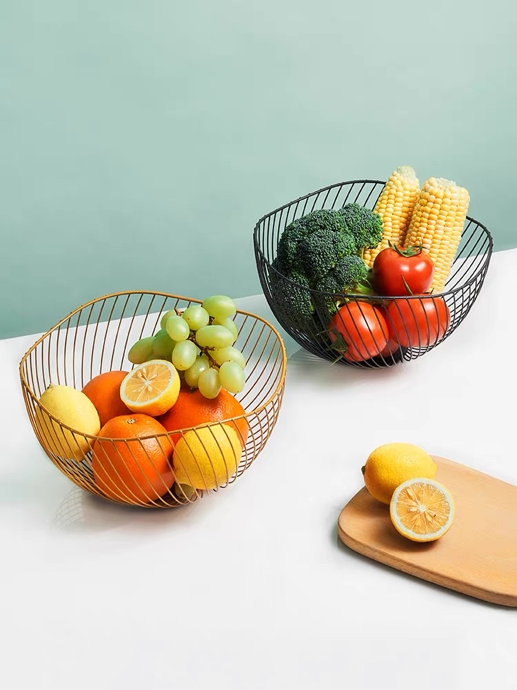 2023最新款爆款铁艺水果篮礼品工艺品高级