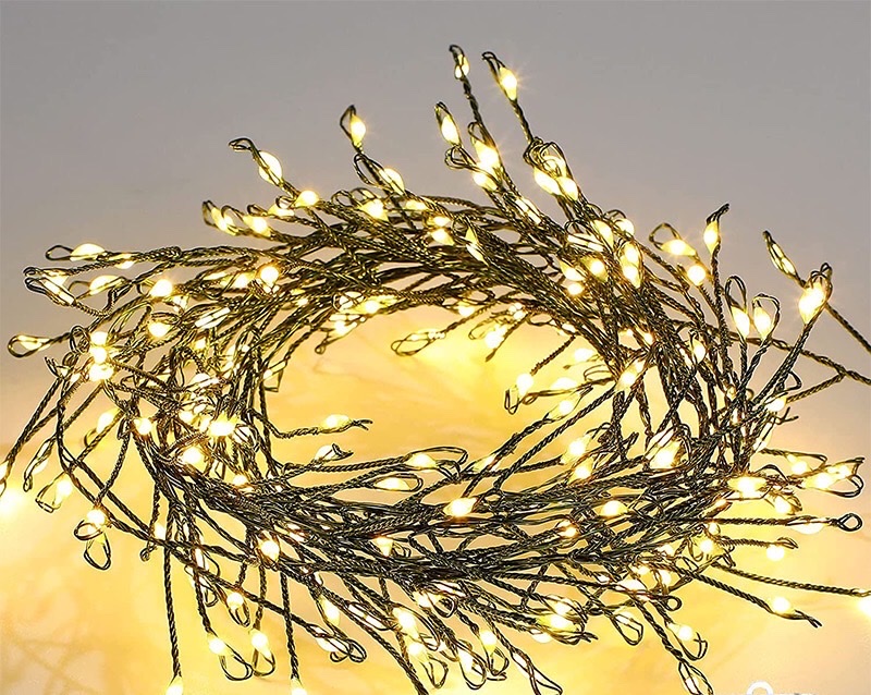 Christmas copper wire firecracker lights, festival decorations, Christmas ornaments details Picture