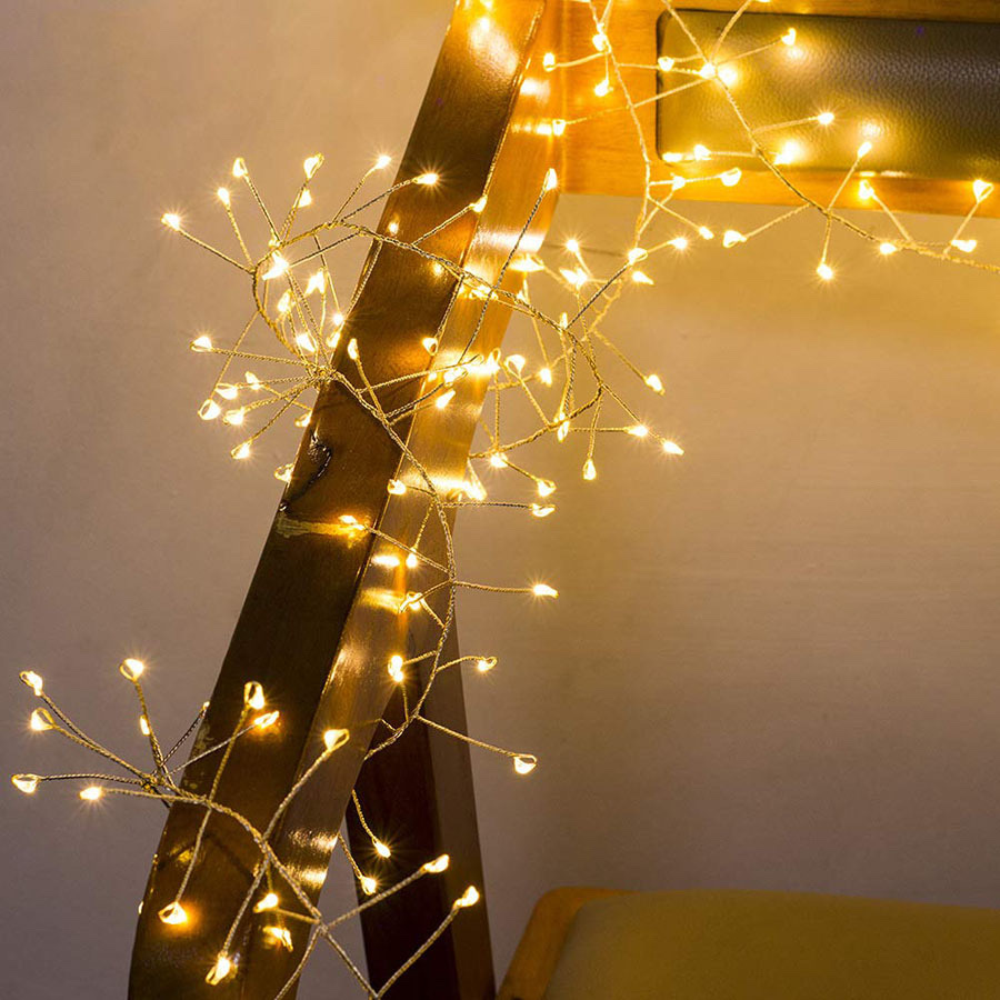Christmas copper wire firecracker lights, festival decorations, Christmas ornaments Application Scenario