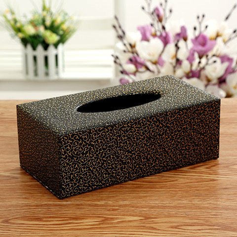 Leather tissue box, European-style home tissue box, hotel-specific tissue box, cute storage and organization box details Picture