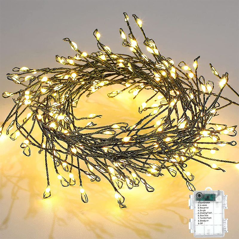 Christmas copper wire firecracker lights, festival decorations, Christmas ornaments