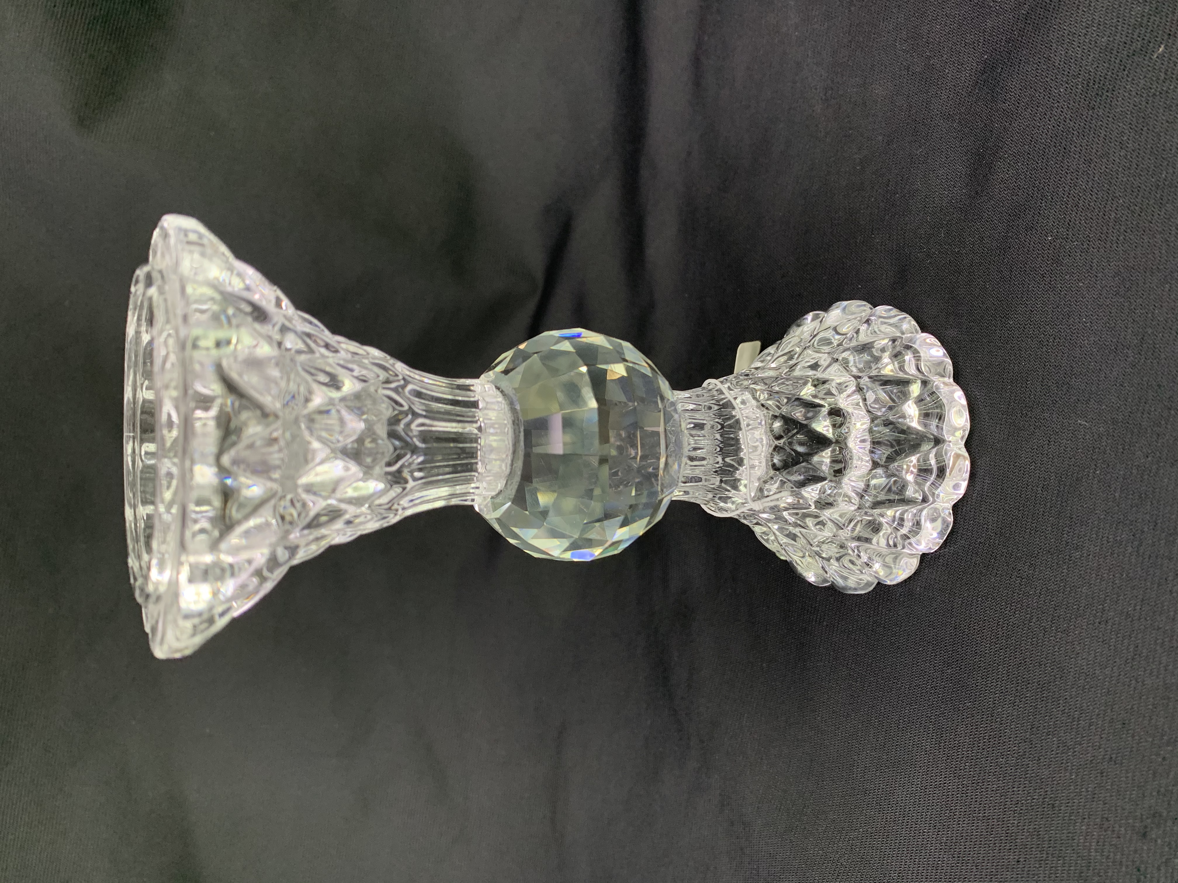 New glass 2 head candlestick ball column, candlelight dinner necessary LED, activity price limited time buying, do not buy you will definitely regret! thumbnail