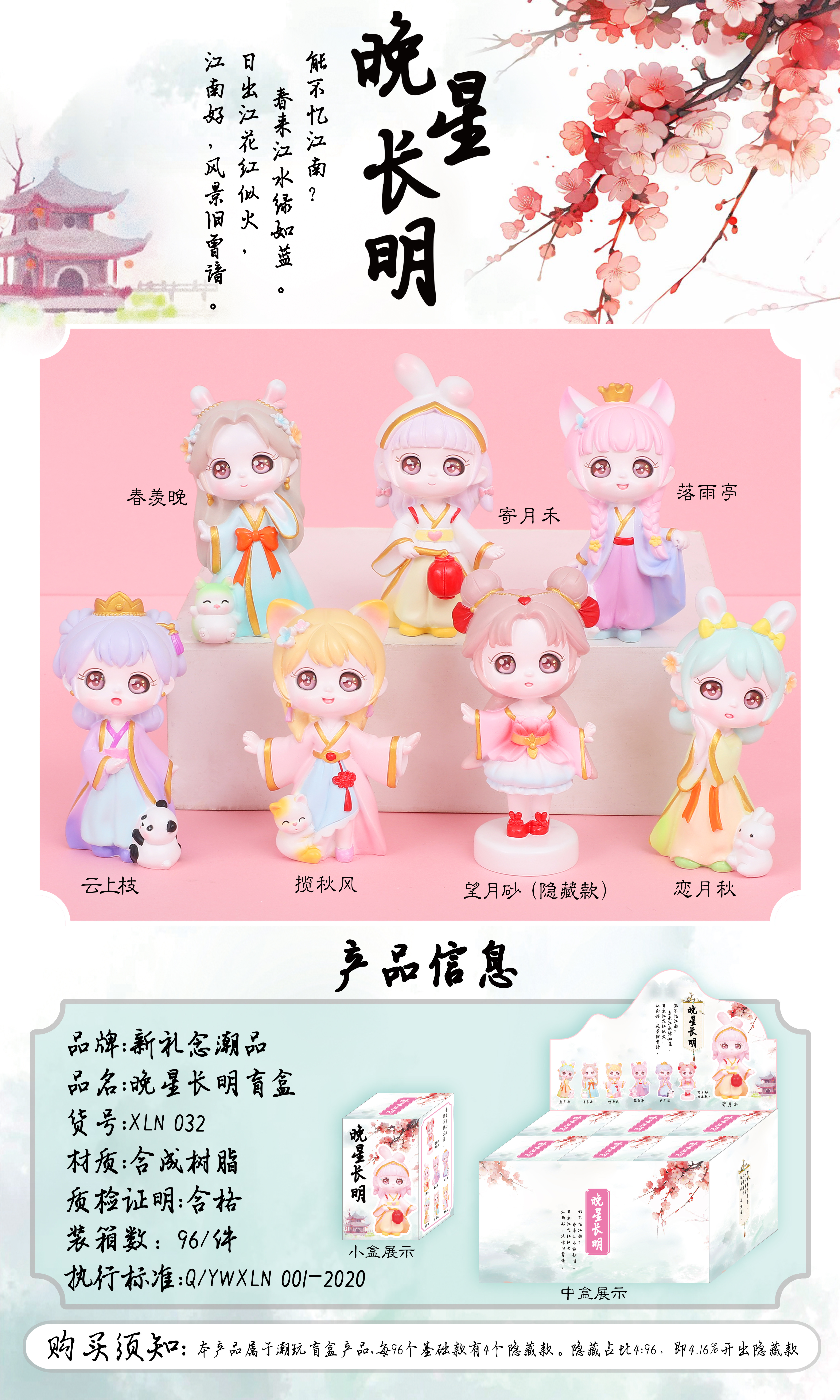 晚星长明盲盒，树脂摆件，创意礼品