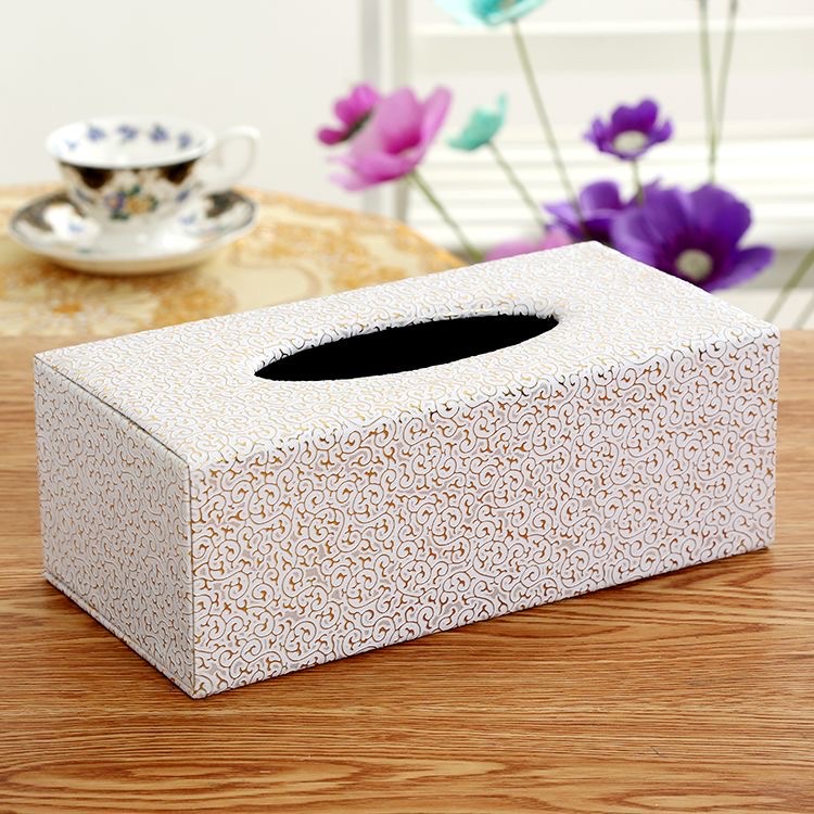Leather tissue box, European-style home tissue box, hotel-specific tissue box, cute storage and organization box Item Picture