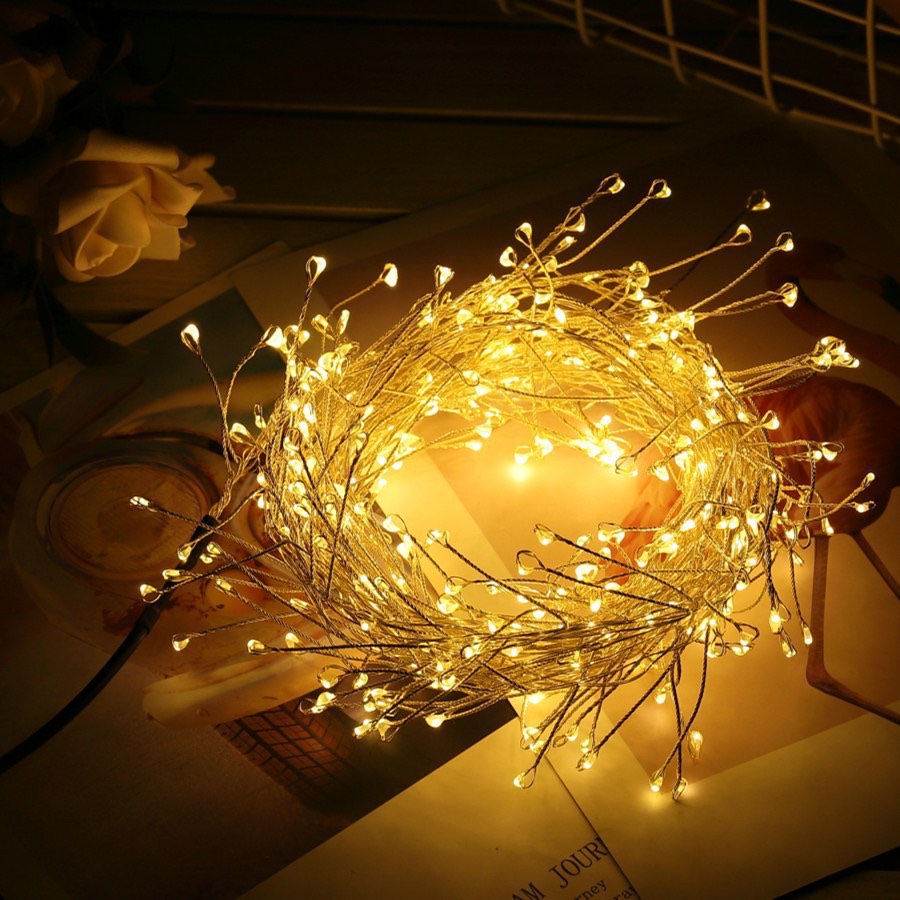 Christmas copper wire firecracker lights, festival decorations, Christmas ornaments Item Picture