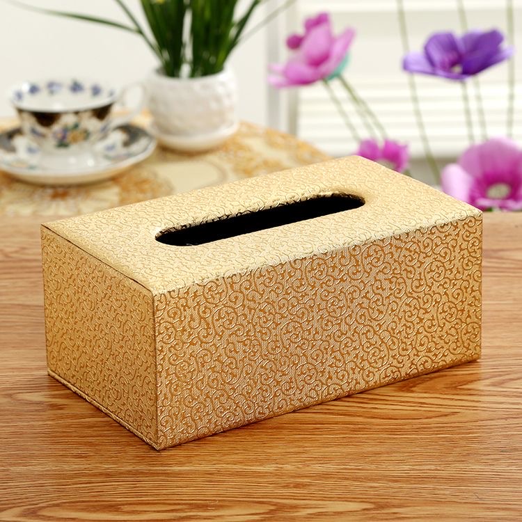 Leather tissue box, European-style home tissue box, hotel-specific tissue box, cute storage and organization box Specification image