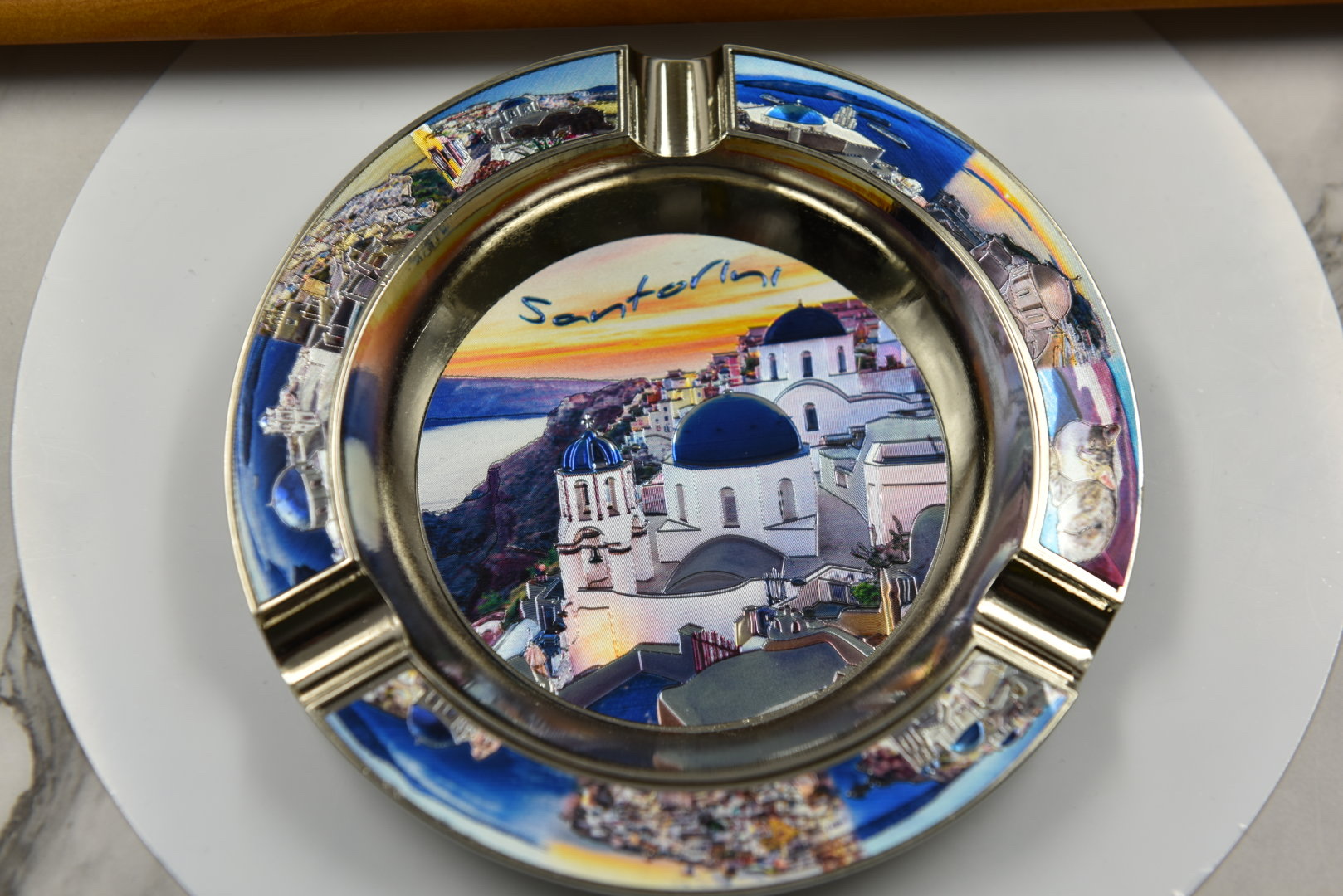 التحف التذكارية السياحية، منفضة سجائر سبائك، عملية الورق الفضي البلاتيني Specification image
