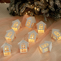 10L LED房子圣诞灯，节日装饰灯，圣诞灯